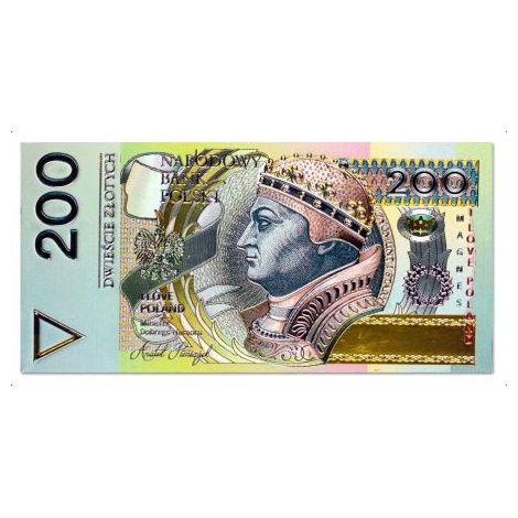 Magnes Pan Dragon Banknot 200zł